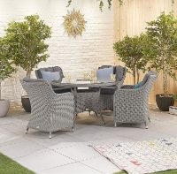 Camilla 4 Seat Round Dining Set with 135cm Table