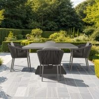 Rising & Moon 4 Seat Square Dining Set with 90 x 90cm Table