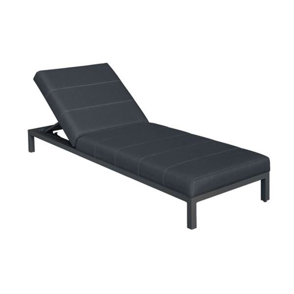 Persian Lounger with Wheels Charcoal/Slate Natte
