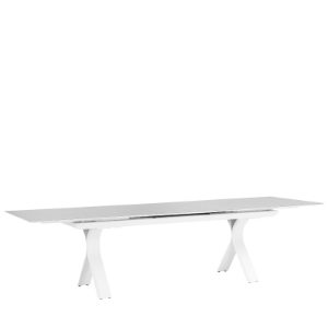CLR-Linear Extendable Table 100 240-300cm - White/Stone