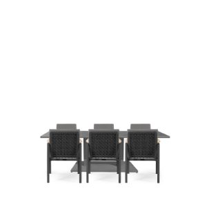 Phoenix & Lunar 6 Seat Rectangular Dining Set with 200 x 90cm Table