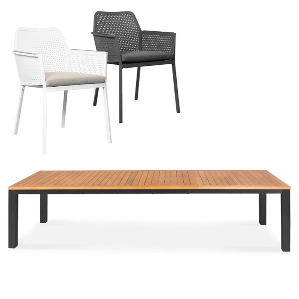 Venus & Matrix 10 Seat Dining Set with Extendable 310cm Table