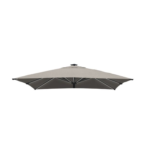 Horizon 2.5m LED Parasol - CANOPY ONLY - Stone