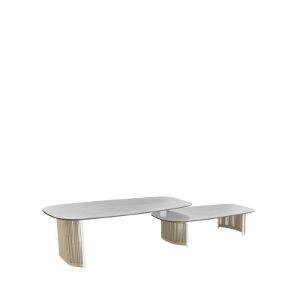 Circuit Coffee Table - White/Mid Grey Top CLR