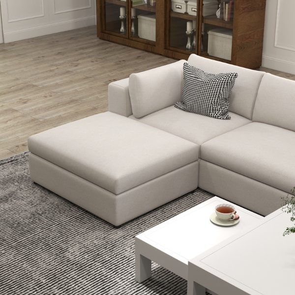 Knightsbridge 7 Seater Sofa Set - 4x Middles, 3x Corners, 1x Ottoman