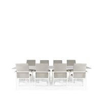Rising & Arabian 8 Seat Rectangular Dining Set with x2 150 x 90cm tables