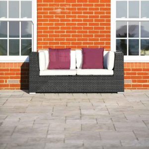 Valencia 2 Seater Sofa with Ebony Frame CLR