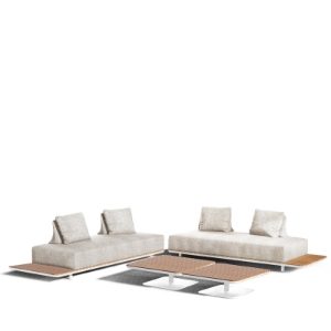 Zone 4 Seater Sofa Set with 2 Coffee Tables