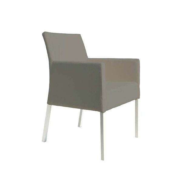 Mirage Dining Armchair White/Taupe 2019