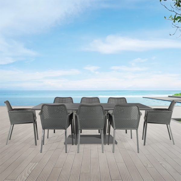 Phoenix & Matrix 8 Seat Rectangular Dining Set with 200 x 90cm Table