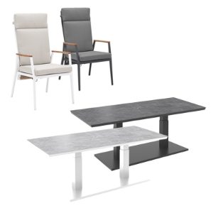 Rising & Gravity 6 Seat Rectangular Dining Set with 150 x 90cm Table