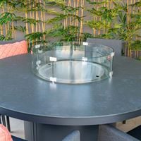 Flame 180cm Round Fire Table