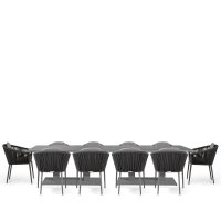 Rising & Moon 10 Seat Rectangular Dining Set with x2 150 x 90cm tables