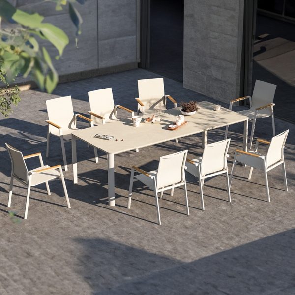 Apollo & Aspen 8 Seat Rectangular Dining Set with 240 x 100cm Table